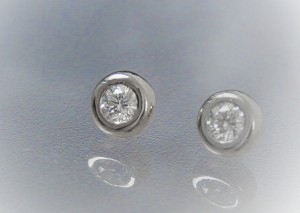 white gold diamond earrings